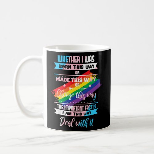 LGBTQ Born This Way Transgender  Coffee Mug