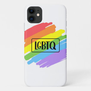 LGBTQ Brushstrokes Rainbow iPhone 11 Case