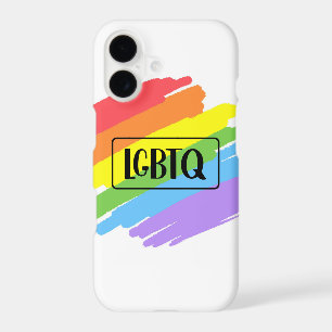 LGBTQ Brushstrokes Rainbow iPhone 17 Case