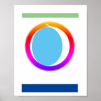 LGBTQ+ Buddhist Math Enso Poster 