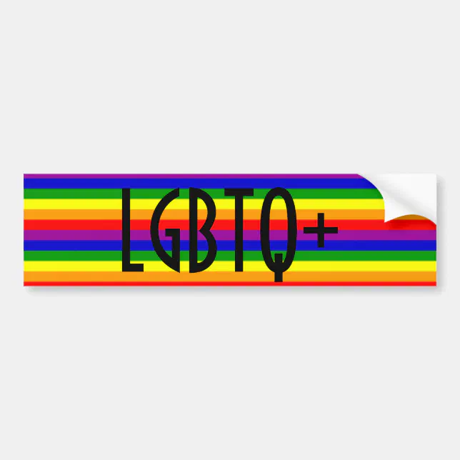 LGBTQ+ BUMPER STICKER | Zazzle