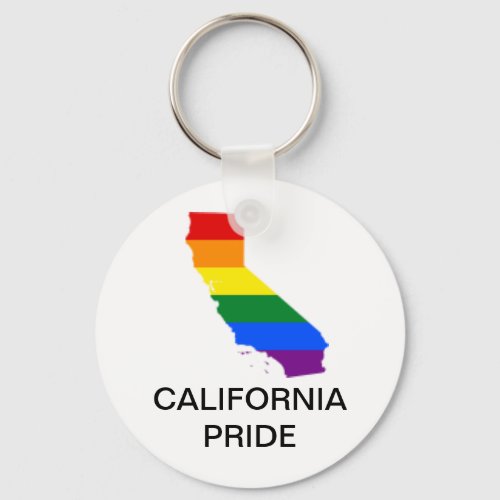 LGBTQ CALIFORNIA PRIDE Keychain