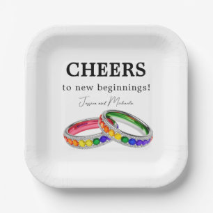 🌈LGBTQ+ CHEERS! Intertwined in Pride Paper Plates