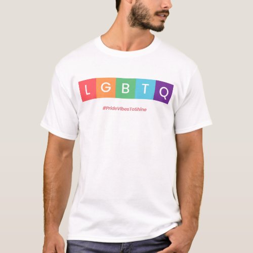 LGBTQ Coloful Pride Merch Rainbow Button T_Shirt