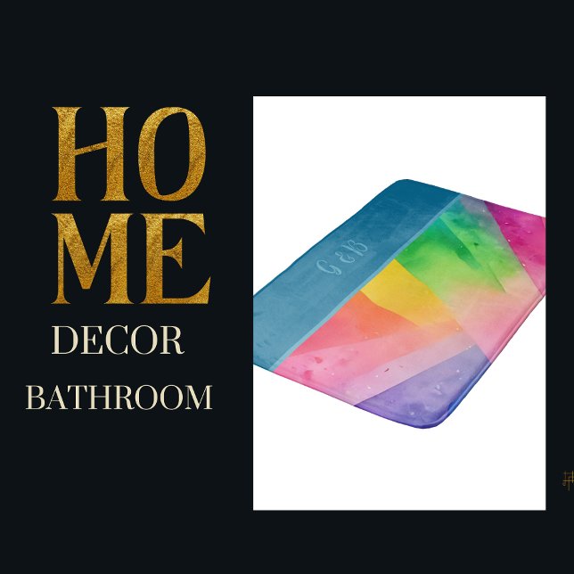 lgbtq colorful rainbow  bath mat (Creator Uploaded)
