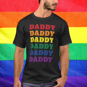 LGBTQ Daddy Gay Pride Dad Father's Day T-Shirt