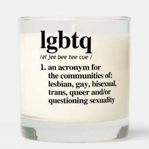 LGBTQ Definition Scented Candle