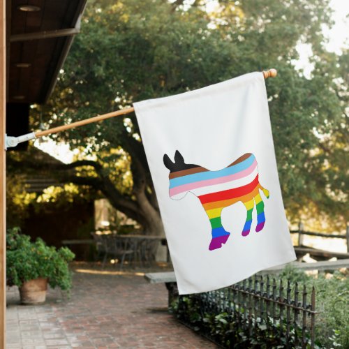 LGBTQ Democrat House Flag