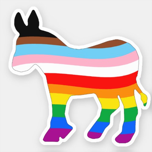 LGBTQ Democrat Sticker
