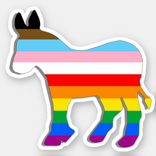 LGBTQ Democrat Sticker