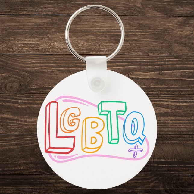 LGBTQ+ Doodle Keychain (Creator Uploaded)