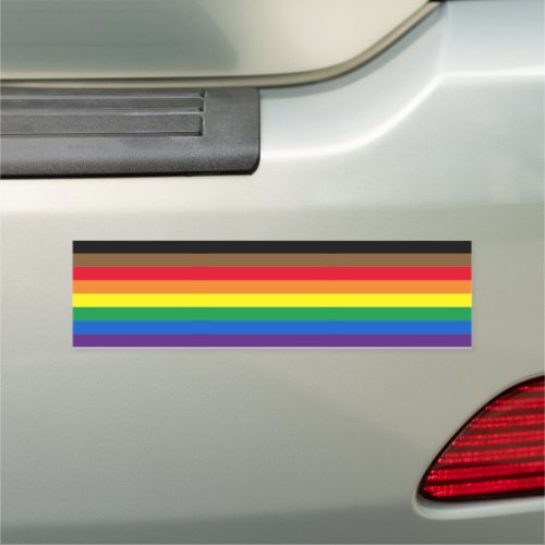 Lgbtq eight stripes Philadelphia Gay Pride Flag  Car Magnet