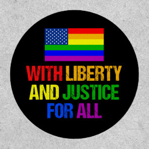 LGBTQ Equal Rights Rainbow American Flag Patch