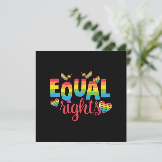 LGBTQ - Equal Rights - Rainbow Colors (Standing Front)