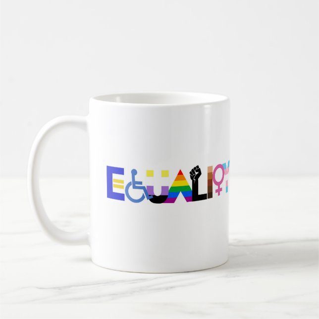 LGBTQ+ Equality Coffee Mug (Left)