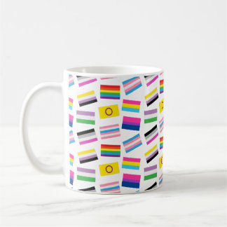 Lgbtq equality flags lgbtq seamless flag pattern  coffee mug