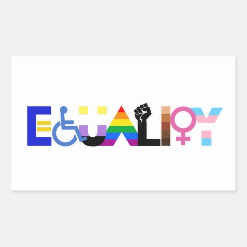 LGBTQ Equality Rectangular Sticker