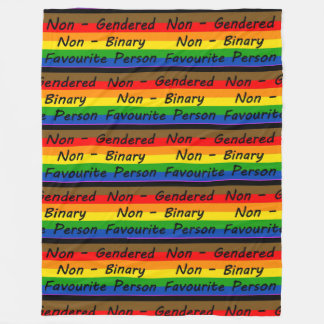 LGBTQ+ Favourite Person Fleece Blanket