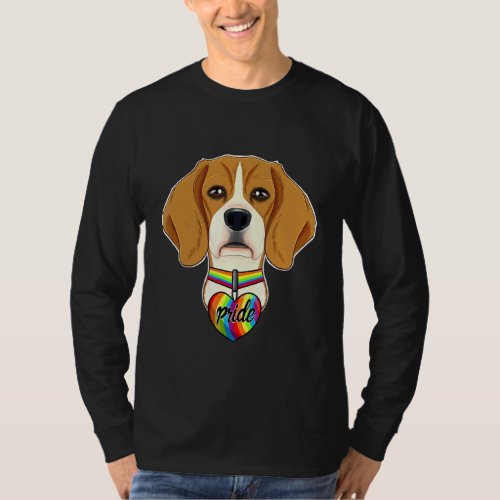 Lgbtq Flag I Gay Pride Flag I Beagle T_Shirt