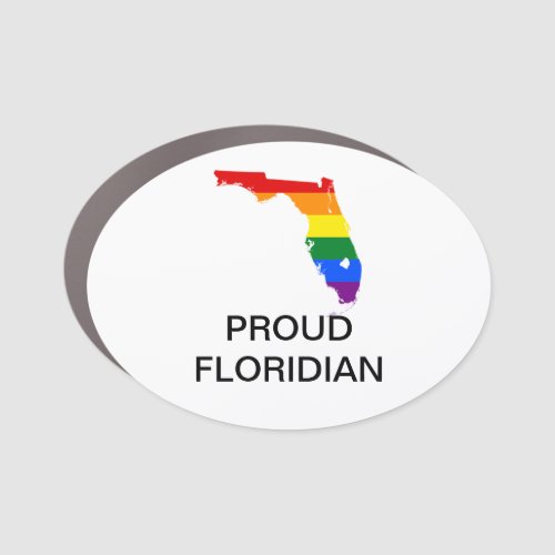 LGBTQ FLORIDA PRIDE Car Magnet