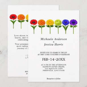 🌈 LGBTQ Flourish Together – Classic Invitation