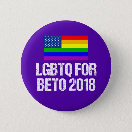 LGBTQ for Beto ORourke Button