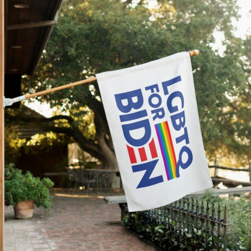 LGBTQ FOR BIDEN HARRIS HOUSE FLAG