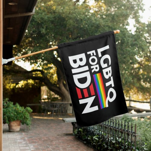 LGBTQ FOR BIDEN HARRIS HOUSE FLAG
