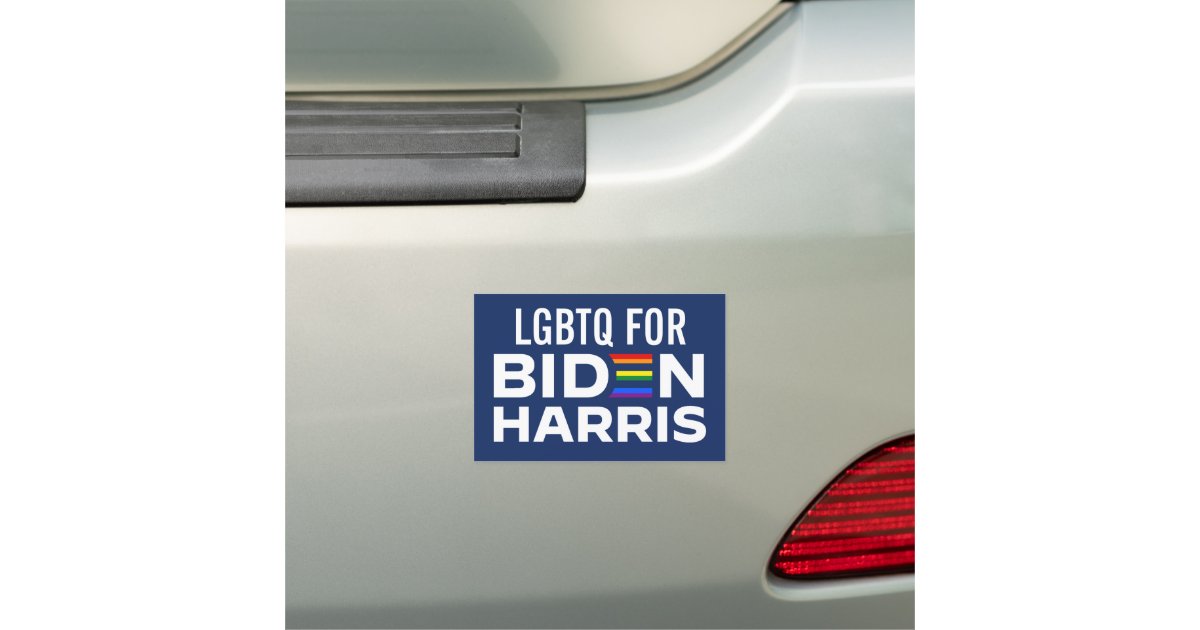 Lgbtq For Joe Biden Kamala Harris 2020 Car Magnet Zazzle Com