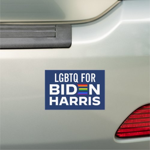 LGBTQ FOR JOE BIDEN  KAMALA HARRIS  2024 CAR MAGNET