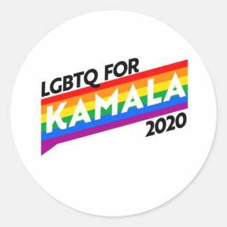 LGBTQ for KAMALA 2020 Classic Round Sticker