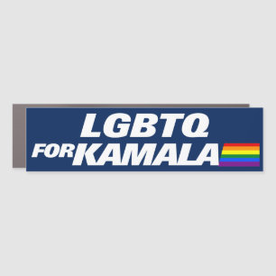 LGBTQ for Kamala Harris 2024 Bumper Car Magnet