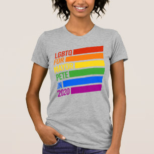LGBTQ For Mayor Pete 2020 T-Shirt