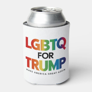 LGBTQ FOR TRUMP GAY LESBIAN FOR TRUMP 2024 CAN COOLER