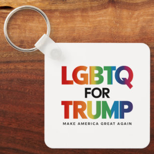 LGBTQ FOR TRUMP GAY LESBIAN FOR TRUMP 2024  KEYCHAIN