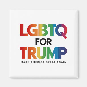 LGBTQ FOR TRUMP GAY LESBIAN FOR TRUMP 2024 MAGNET