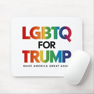 LGBTQ FOR TRUMP GAY LESBIAN FOR TRUMP 2024 MOUSE PAD