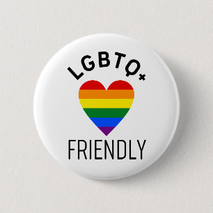lgbtq friendly pride flag symbol love gay lgbt rai button