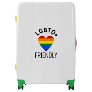lgbtq friendly pride flag symbol love gay lgbt rai luggage