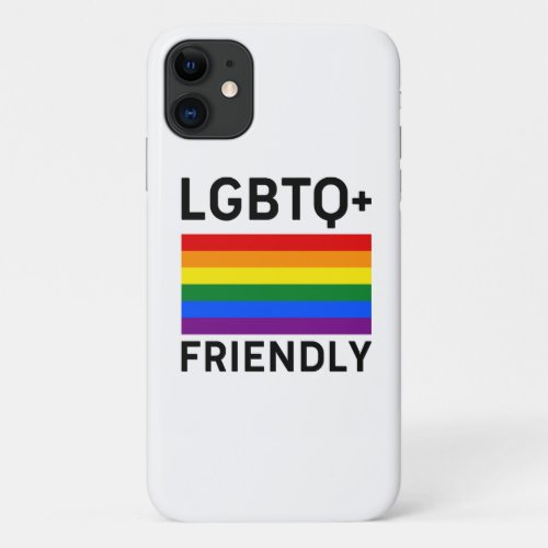 lgbtq friendly pride flag symbol Transsexual gay l iPhone 11 Case