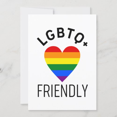 lgbtq friendly pride flag symbol Transsexual gay l Invitation