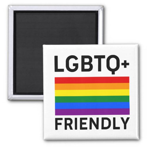 lgbtq friendly pride flag symbol Transsexual gay l Magnet