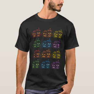 LGBTQ Gay Lesbian Pride Halloween Jack O Lanterns  T-Shirt