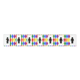 LGBTQ Gay Man Silhouette and Rainbow Men Ruler
