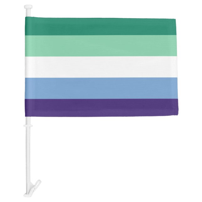 LGBTQ Gay Men Pride Car Flag (Front)