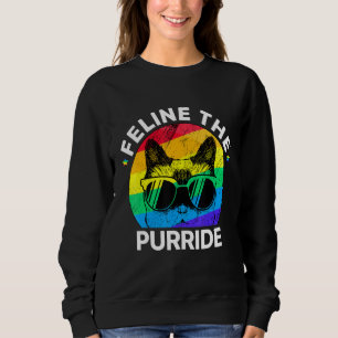 Lgbtq Gay Pride Cat Feline The Purride Sweatshirt