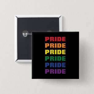LGBTQ Gay Pride Customizable Repeated Text Button