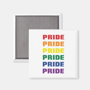 LGBTQ Gay Pride Customizable Repeating Text Magnet