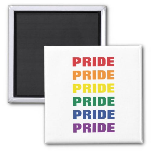 LGBTQ Gay Pride Customizable Repeating Text Magnet