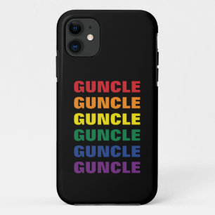 LGBTQ Gay Pride Fun And Funny Gay Uncle Guncle iPhone 11 Case